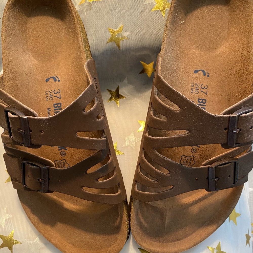 NWOB  Brown Nubuck Birkenstock size 37 Granadas!!!